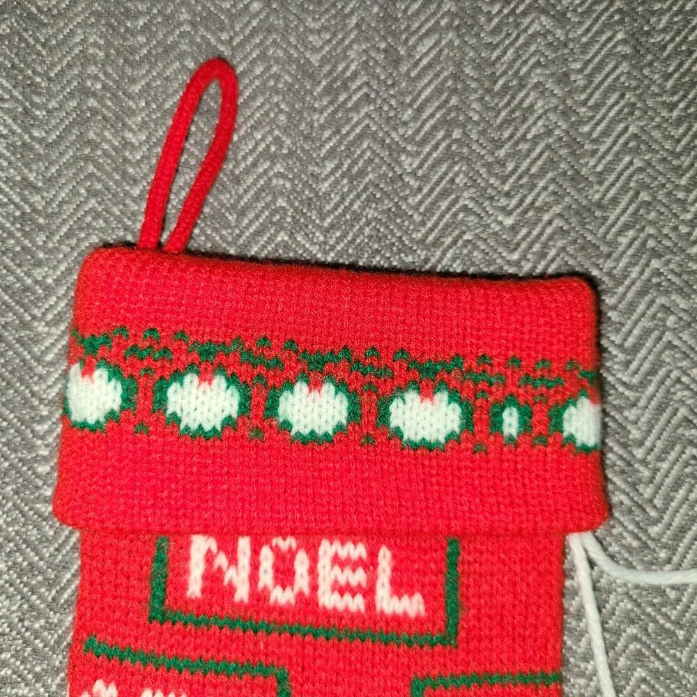 Vintage noel Christmas stocking